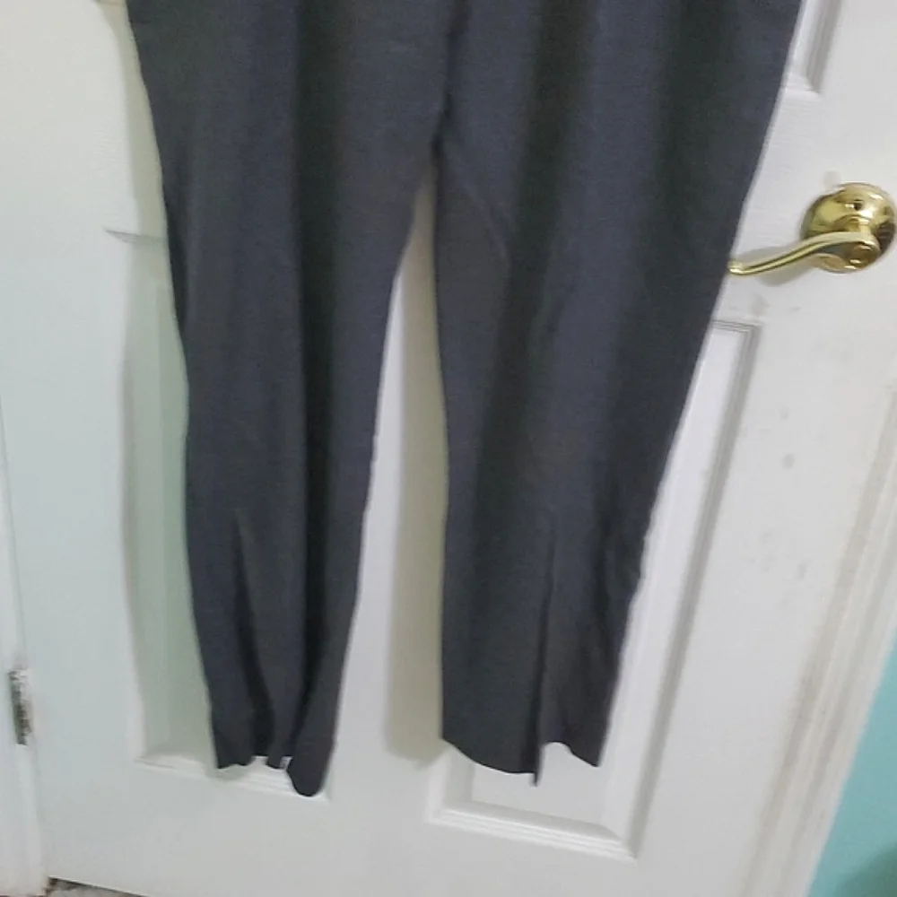 Banana Republic Slim Fit Tollegno Charcoal Office Event Wool Blend Pants 38 X 32